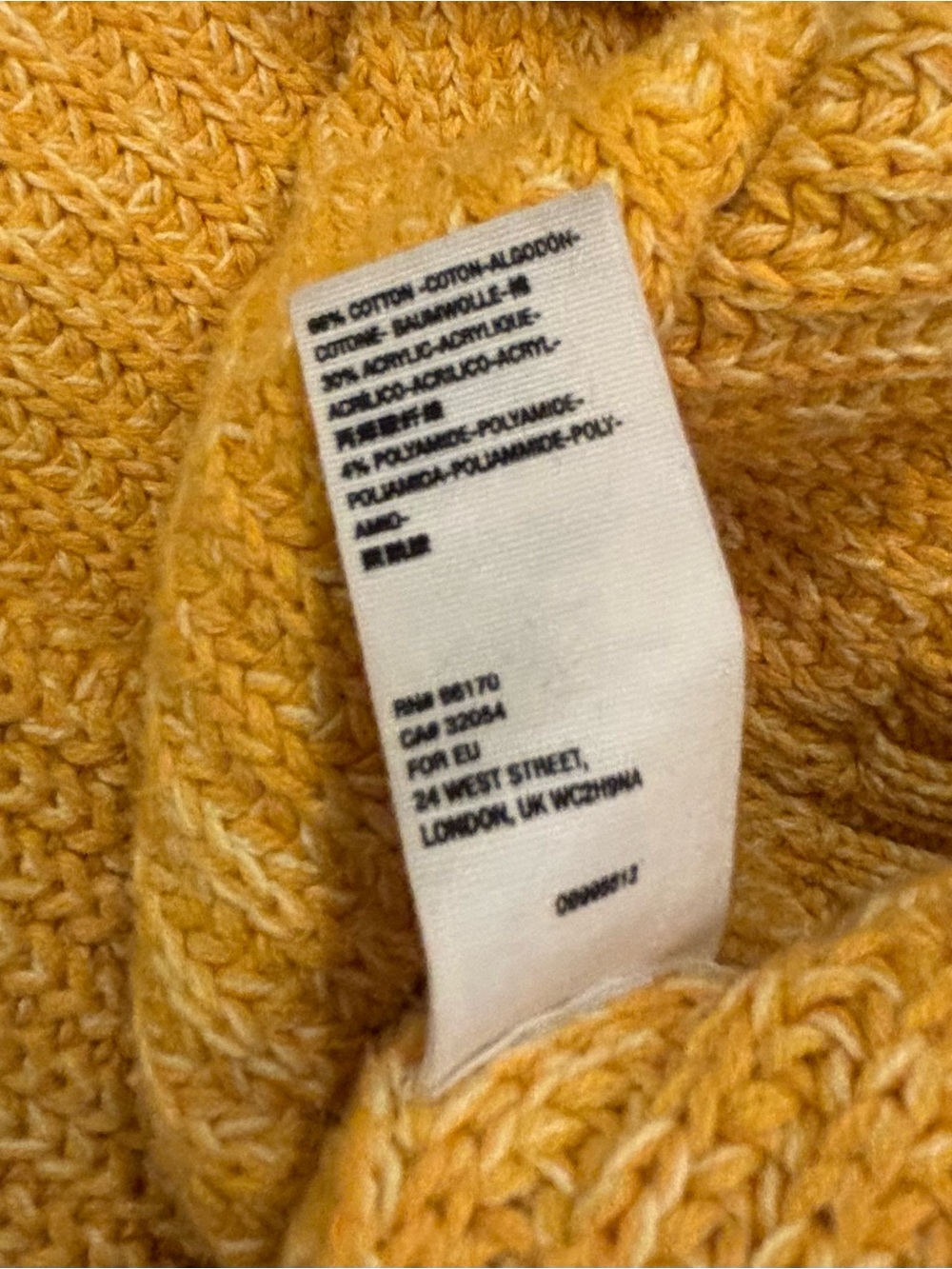 Free People Mustard Yellow Chunky Open Cardigan Sweater | Medium - Picture 8 of 8